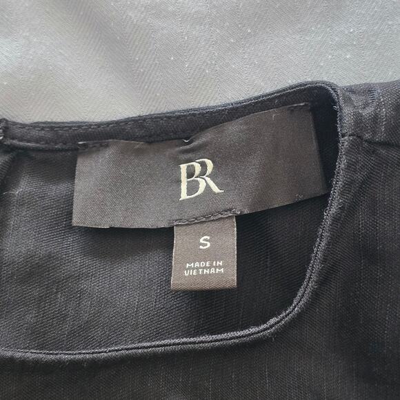 Women’s Black Maxi Shirt Dress Flare Drape S Minimalist Lagenlook Boho Elegant - Picture 7 of 8